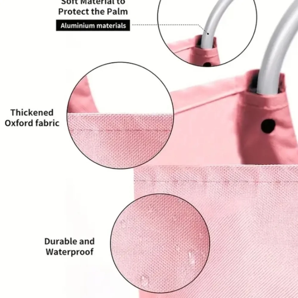 Pink Laundry Hamper with Handles